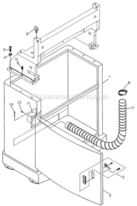 Page D Diagram and Parts List for DT65 1791305 Powermatic Dovetail Machine