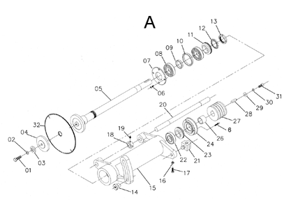 Part Location Diagram of 158527 Powermatic Hex Cap Screw