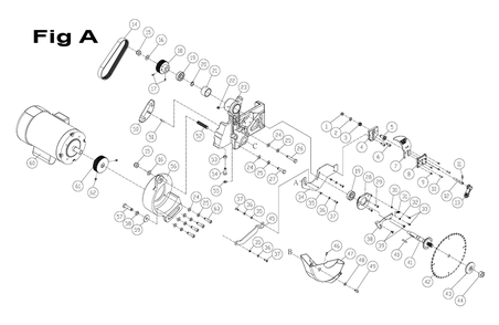 Fig-A Diagram and Parts List for PM23150K  Powermatic Table Saw