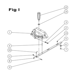 Fig-I Diagram and Parts List for 1791500  Powermatic Band Saw