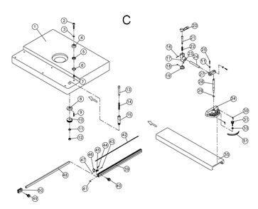 Part Location Diagram of 152735 Powermatic Hex Cap Screw