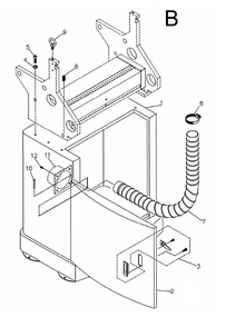 Fig-B Diagram and Parts List for 1791304  Powermatic Dovetail Machine