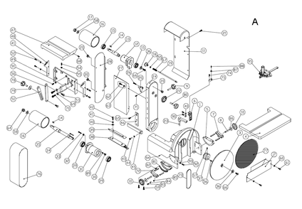 Part Location Diagram of 150795 Powermatic Belt