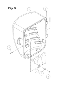 Fig-C Diagram and Parts List for PM25150K  Powermatic Table Saw