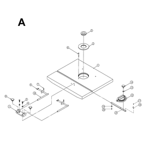 Fig-A Diagram and Parts List for 1791274  Powermatic Shaper