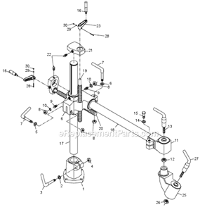 Page A Diagram and Parts List for PF3-JR 1790818 Powermatic Power Feeder