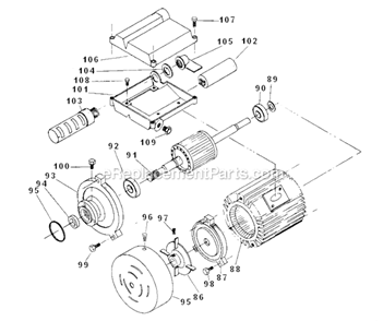 Page A Diagram and Parts List for PF34  Powermatic Power Feeder