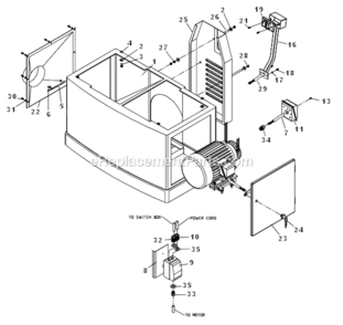 Stand_Assembly Diagram and Parts List for PJ1696 1791283 Powermatic Planer Jointer