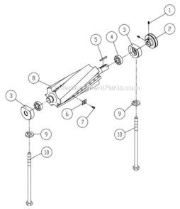 Fence_Assembly Diagram and Parts List for PJ882 1610079 Powermatic Planer Jointer