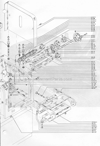Page C Diagram and Parts List for PM100  Powermatic Planer Jointer