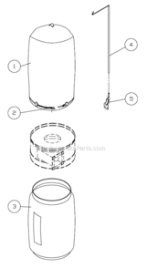Filter_Bag_System Diagram and Parts List for PM1300TX-CK 1791079K Powermatic Dust Collector
