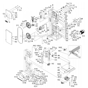 Part Location Diagram of PM9-PM1500-039 Powermatic TAPPING SCREW