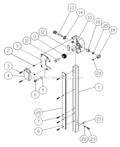 Part Location Diagram of PM9-PM1500-091-18 Powermatic BUSHING