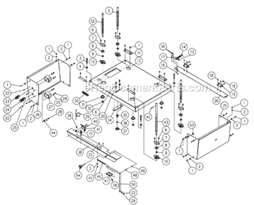 Page A Diagram and Parts List for PM15 1120003 Powermatic Planer Jointer