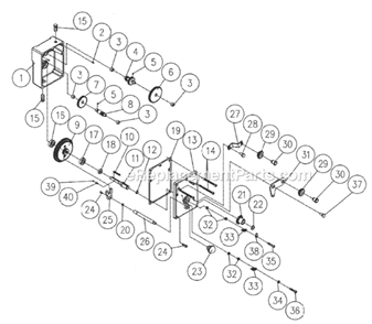 Page B Diagram and Parts List for PM15 1120003 Powermatic Planer Jointer