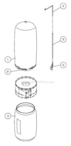Filter_Bag_System Diagram and Parts List for PM1900TX-BK1 1792071K Powermatic Dust Collector