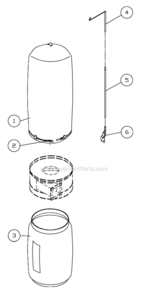 Filter_Bag_System Diagram and Parts List for PM1900TX-CK3 1792074K Powermatic Dust Collector