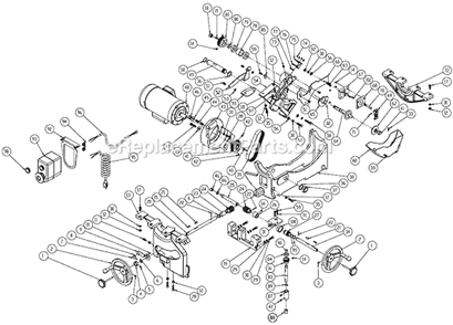Part Location Diagram of PM2000-MFCA Powermatic Motor Fan Cover