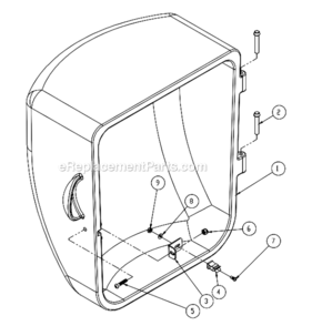 Side_Cover_Assembly Diagram and Parts List for PM2000 1792001K Powermatic Table Saw