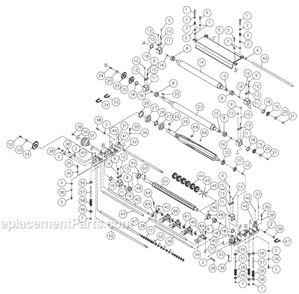 Page C Diagram and Parts List for WP2510 1791303 Powermatic Planer Jointer