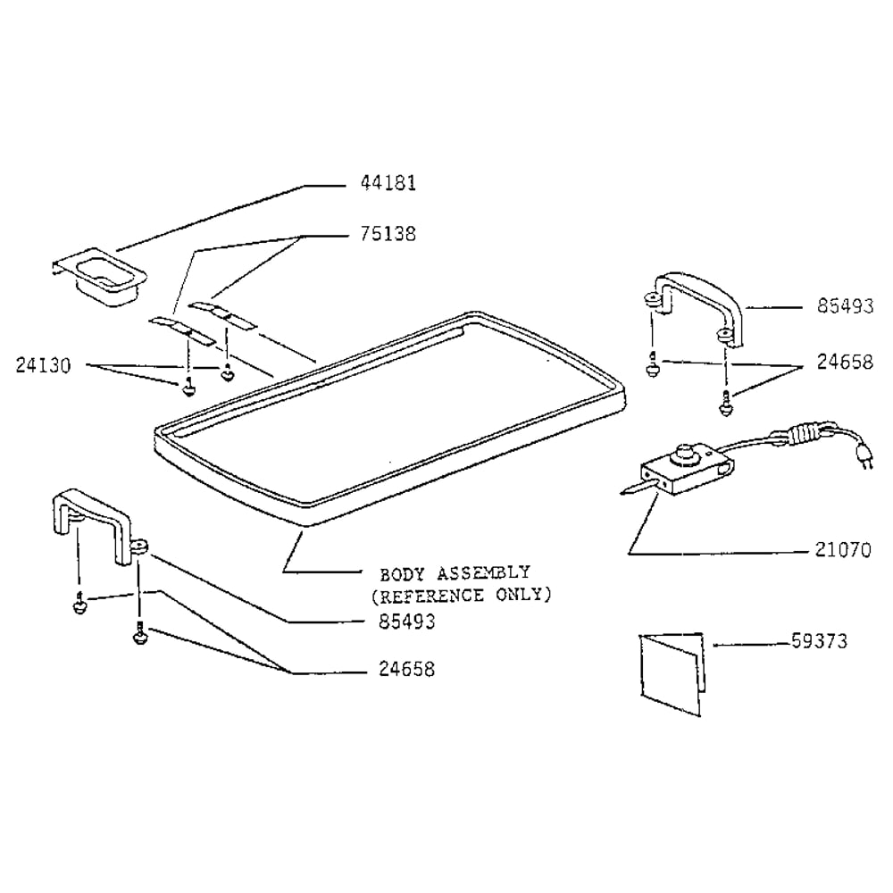Replacement Parts Diagram and Parts List for 07031  Presto Miscellaneous