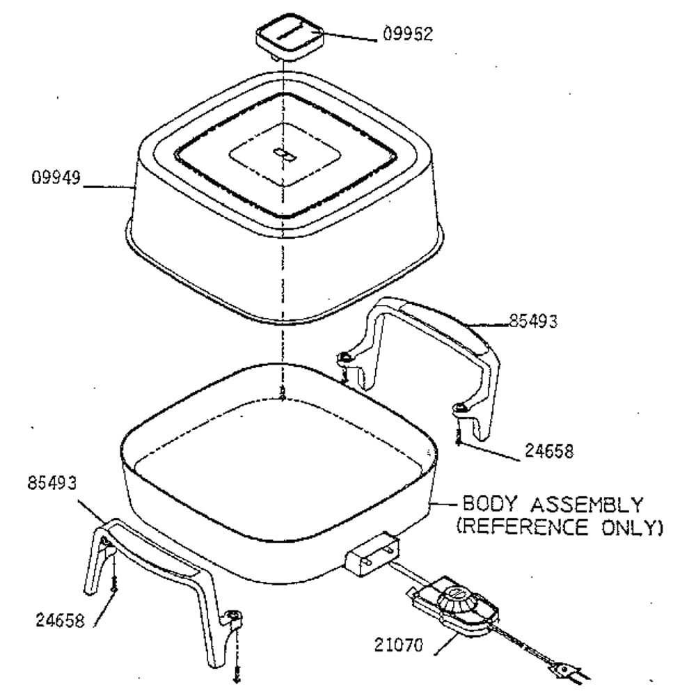 Replacement Parts Diagram and Parts List for 0661632  Presto Miscellaneous