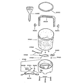 Replacement Parts Diagram and Parts List for FRYBABY1  Presto Miscellaneous
