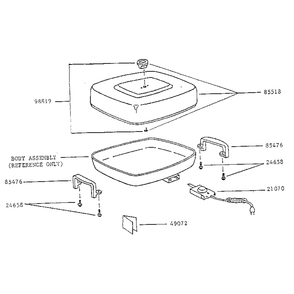 Replacement Parts Diagram and Parts List for 0681012  Presto Miscellaneous