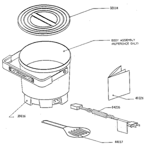 Part Location Diagram of 44017 Presto Scoop For Deep Fryers