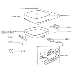 Part Location Diagram of 85518 Presto Cover Assembly