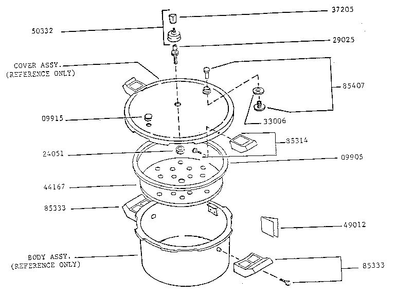 Part Location Diagram of 09915 Presto Overpressure Plug