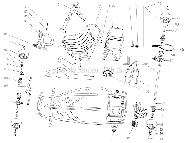 Part Location Diagram of W15120010003 Razor Battery, 2 12V/7Ah Single Connector