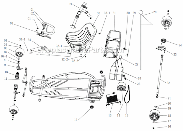 Part Location Diagram of W13112099014 Razor Charger ,24v/1.2a 1500ma