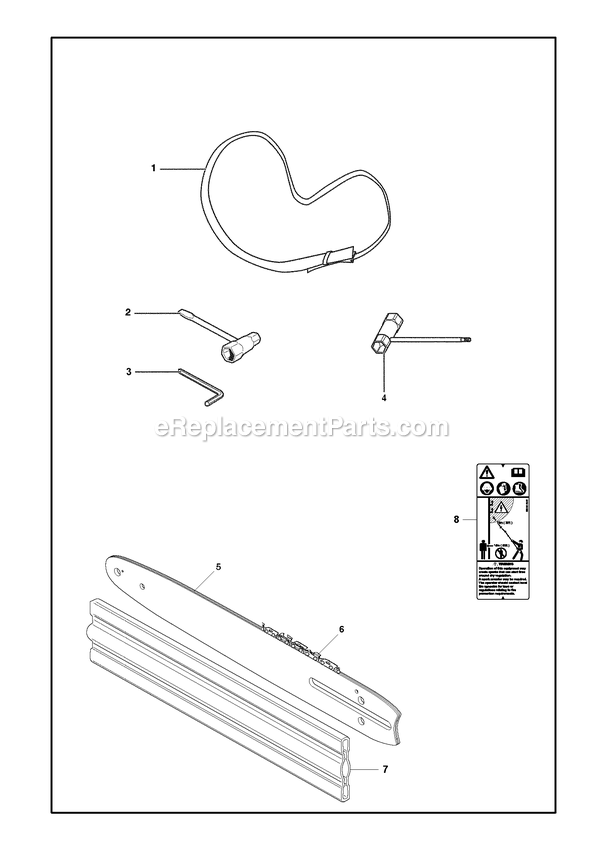 Attachments Diagram and Parts List for PSTZ260S (970450001)(2019-10) RedMax Pole Saw