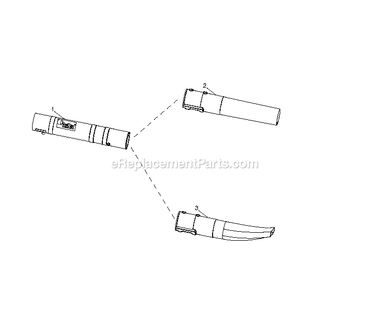 Tube Diagram and Parts List for HB280  RedMax Leaf Blower / Vacuum