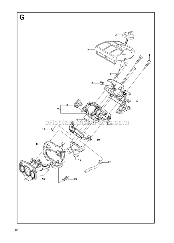 Carburetor And Air Filter Diagram and Parts List for GZ7000 000001 AND UP RedMax Chainsaw