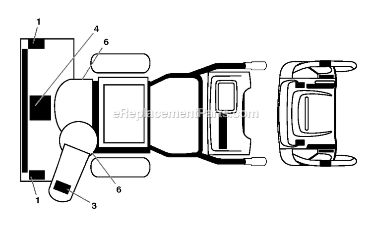 Decals 1 Diagram and Parts List for DST27 (96192010700)(2018-04) RedMax Snow Blower