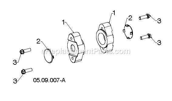 Auger Housing And Impeller 6 Diagram and Parts List for DST30 (96192010801)(2019-04) RedMax Snow Blower
