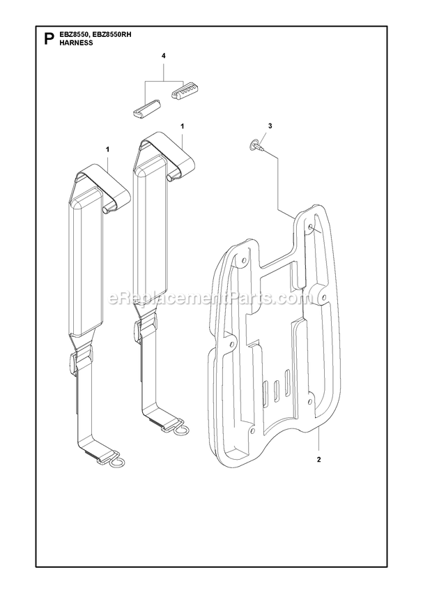 Carburetor Diagram and Parts List for EBZ8550 EBZ8550RH RedMax Leaf Blower / Vacuum