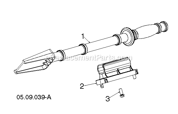 Auger Housing And Impeller 1 Diagram and Parts List for DST30 (96192010801)(2019-04) RedMax Snow Blower