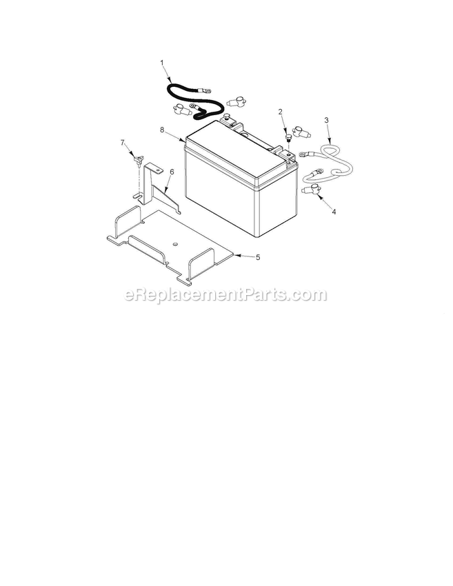 Electrical Diagram and Parts List for CV48 (970465201)(2020-02) RedMax Lawn Tractor