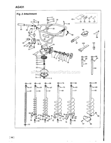 Part Location Diagram of 5132387-01 RedMax Seal