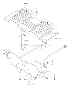 Guards Diagram and Parts List for CZT60X  RedMax Lawn Tractor
