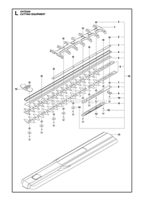 Accessories Diagram and Parts List for CHTZ600  RedMax Hedge Trimmer