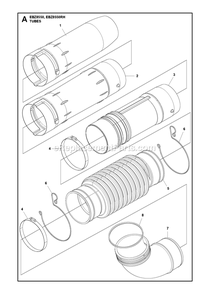 Throttle Controls 1 Diagram and Parts List for EBZ8550 EBZ8550RH RedMax Leaf Blower / Vacuum