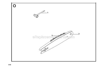 Cutting Equipment Diagram and Parts List for GZ7000 000001 AND UP RedMax Chainsaw