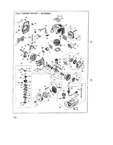 Engine Diagram and Parts List for BC2600DL 500101 - 507669 RedMax Edger