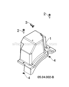 Chassis, Engine And Pulleys 1 Diagram and Parts List for DST24 (96192010601)(2019-04) RedMax Snow Blower