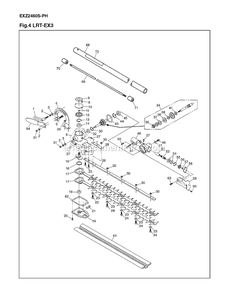 Product Complete Diagram and Parts List for LRT-EX3 000101 AND UP RedMax Edger