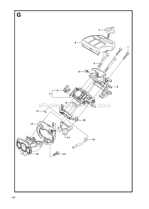 Carburetor And Air Filter Diagram and Parts List for GZ7000 000001 AND UP RedMax Chainsaw